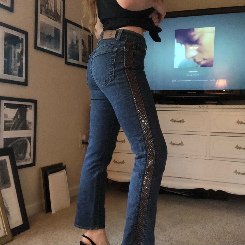 Dark Wash Boot Cut Just Cavalli 29 Jeans - Picture 3 of 8